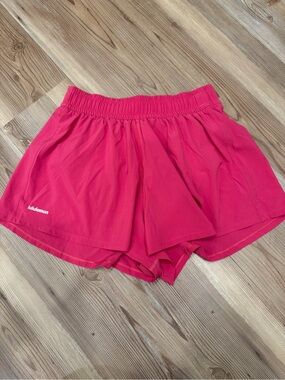 EUC Lululemon Pace Crush Shorts-Raspberry Coulis-Size XS